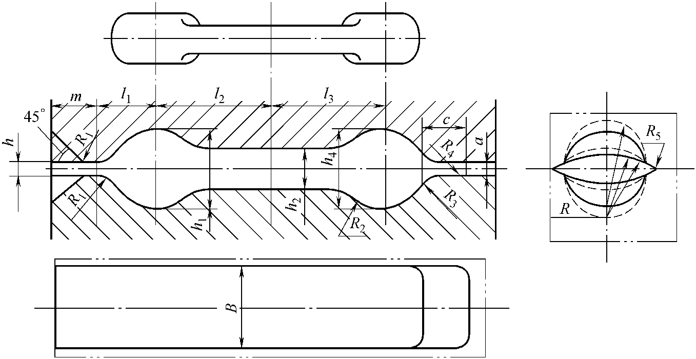 3.1.6 制坯模膛設(shè)計(jì)